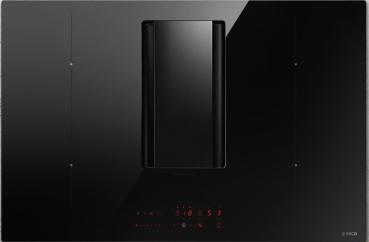 Elica NIKOLATESLA ALPHA BL/A/78 - Induktsionskochfeld mit Dunstabzug, Schwarz, Umluft/Abluft, 78 cm, 5 Jahre Garantie